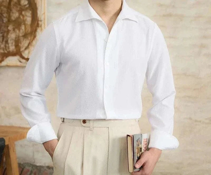 Chemise italienne vintage à manches longues