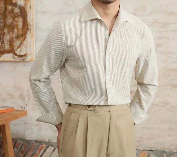 Chemise italienne vintage à manches longues