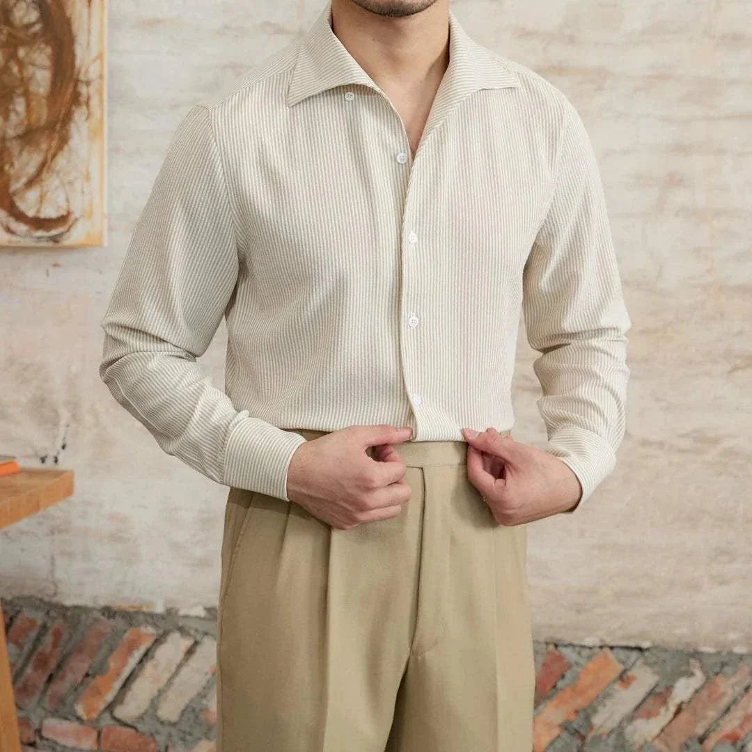 Chemise italienne vintage à manches longues