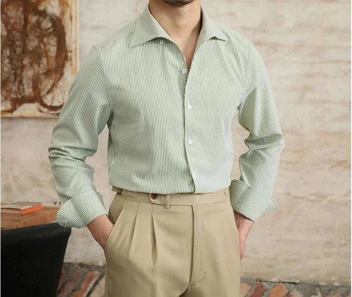 Chemise italienne vintage à manches longues