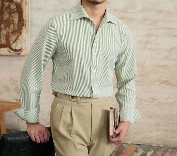Chemise italienne vintage à manches longues