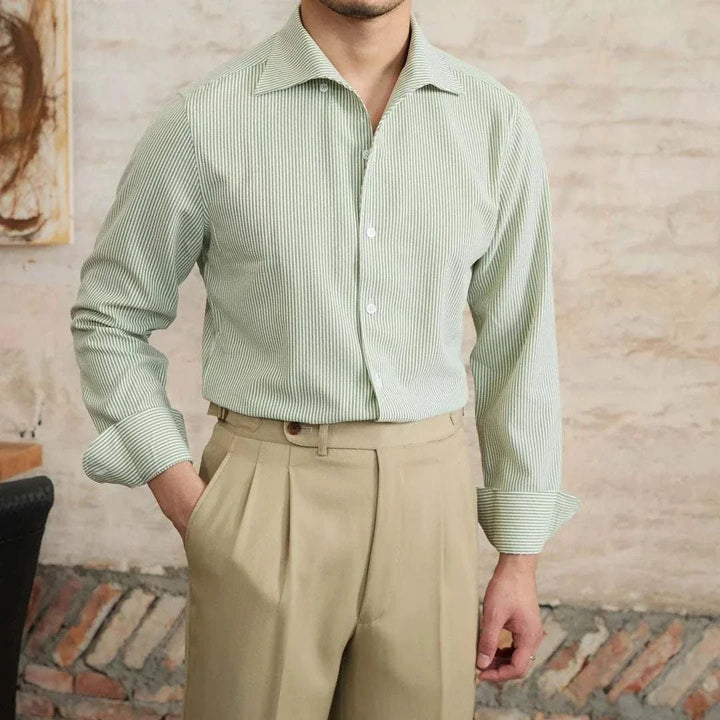 Chemise italienne vintage à manches longues