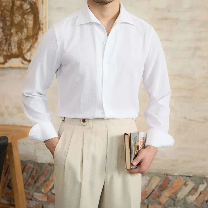 Chemise italienne vintage à manches longues