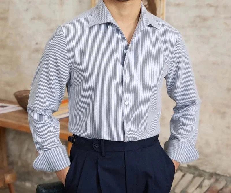 Chemise italienne vintage à manches longues