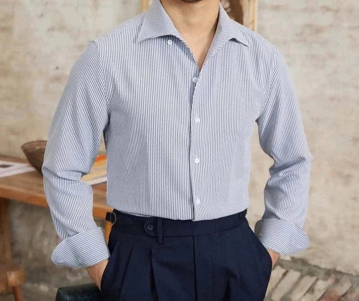 Chemise italienne vintage à manches longues