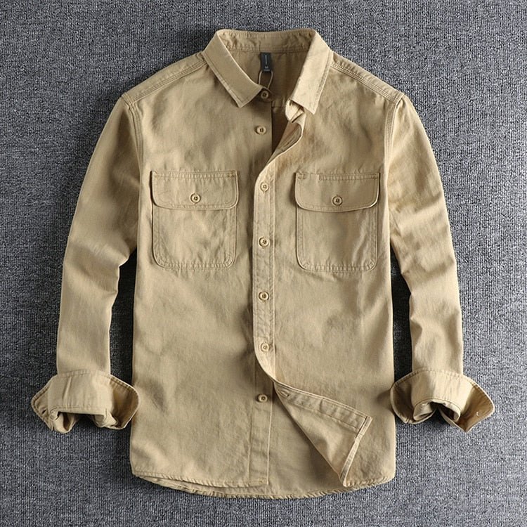 Chemise vintage rétro en coton